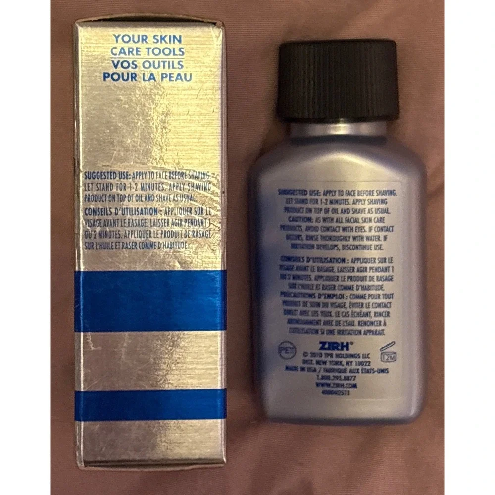 NEW Zirh Mens‎ Prepare Pre Shave Oil 1.0 oz 30 mL Botanical Extracts